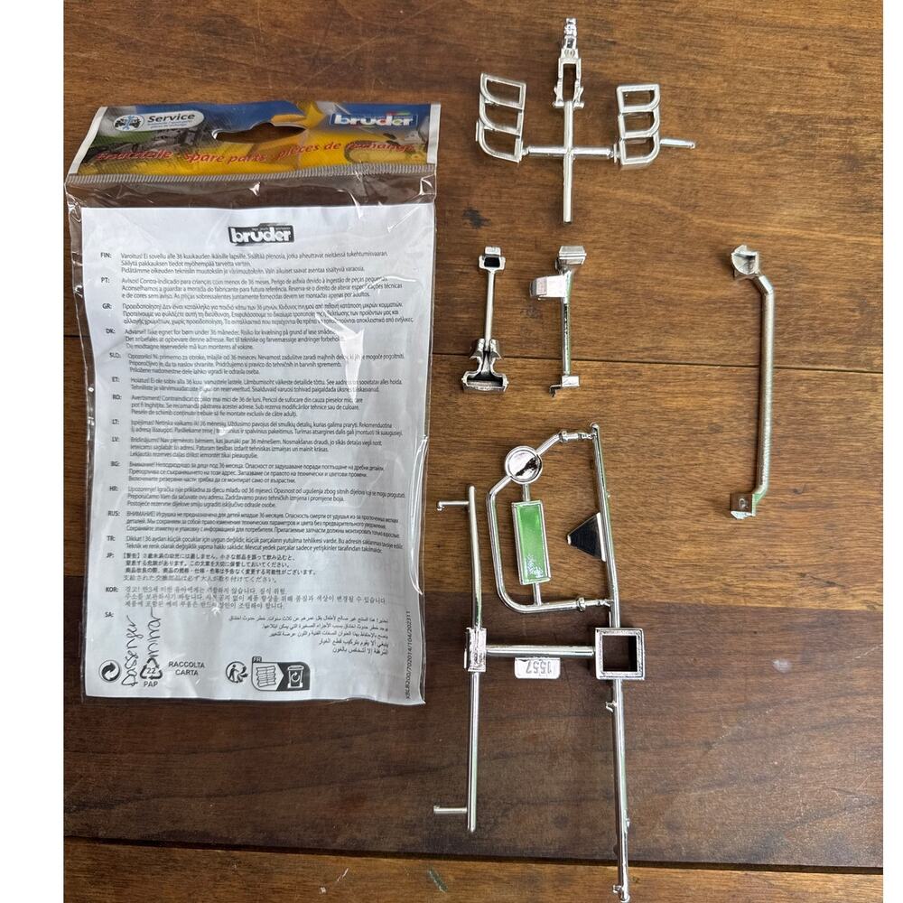 Bruder Spare Replacement Parts 42812 Small Parts For Mack Granite 2-GO3 Vehicle